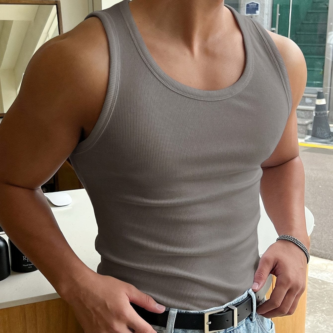 Torren - Tanktop Herren | Elastische Schlanke Passform