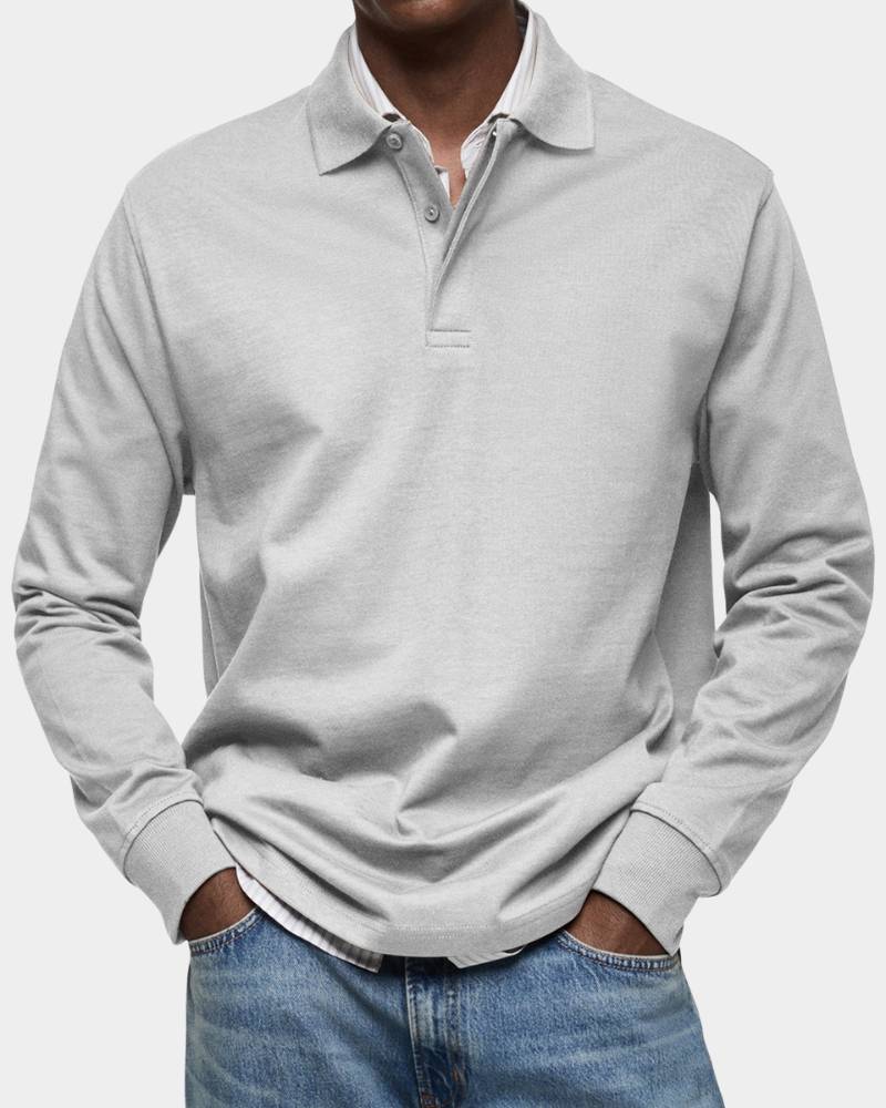 Polo Herren | Langarm mit Polokragen & Relaxed Fit