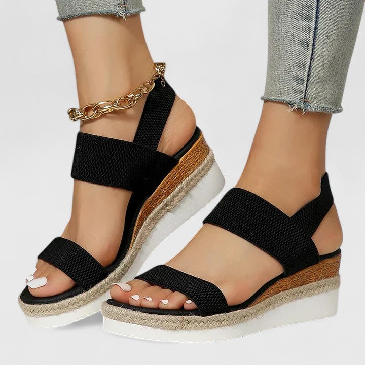 Sandalen Damen | Keilabsatz & Espadrille-Sohle