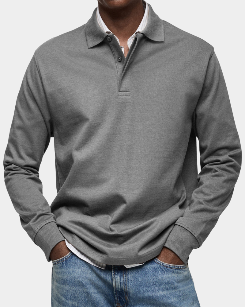 Polo Herren | Langarm mit Polokragen & Relaxed Fit