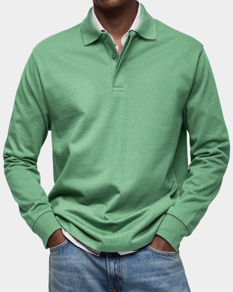 Polo Herren | Langarm mit Polokragen & Relaxed Fit