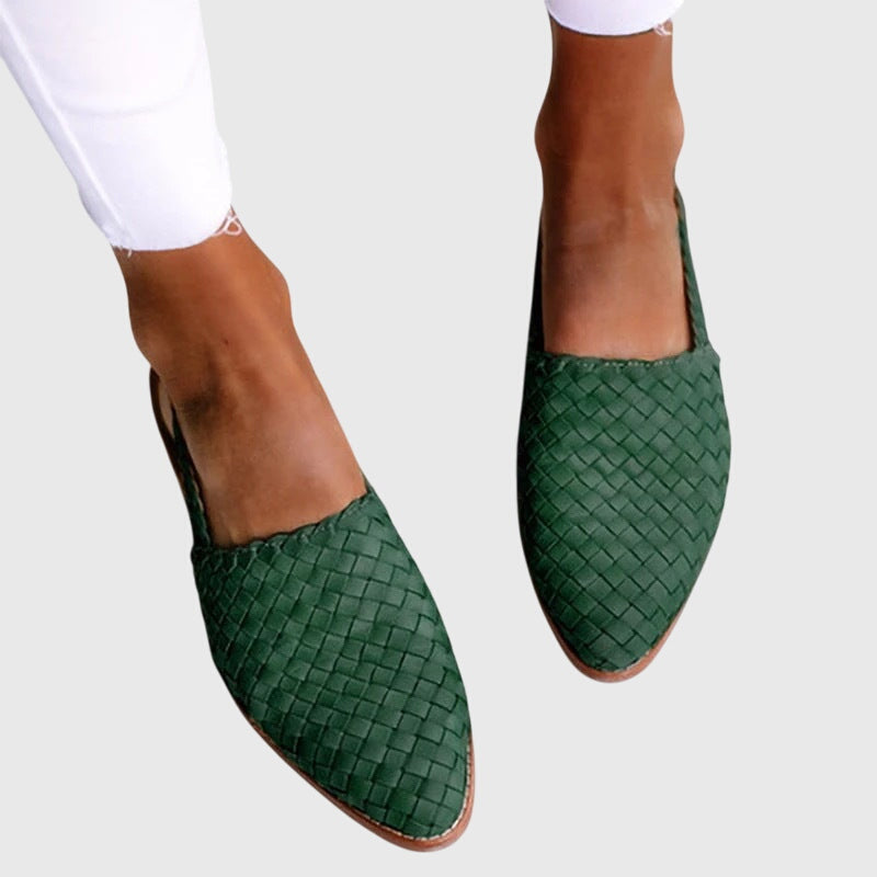 Loafer Damen | Flechtwerk & Slingback-Riemen