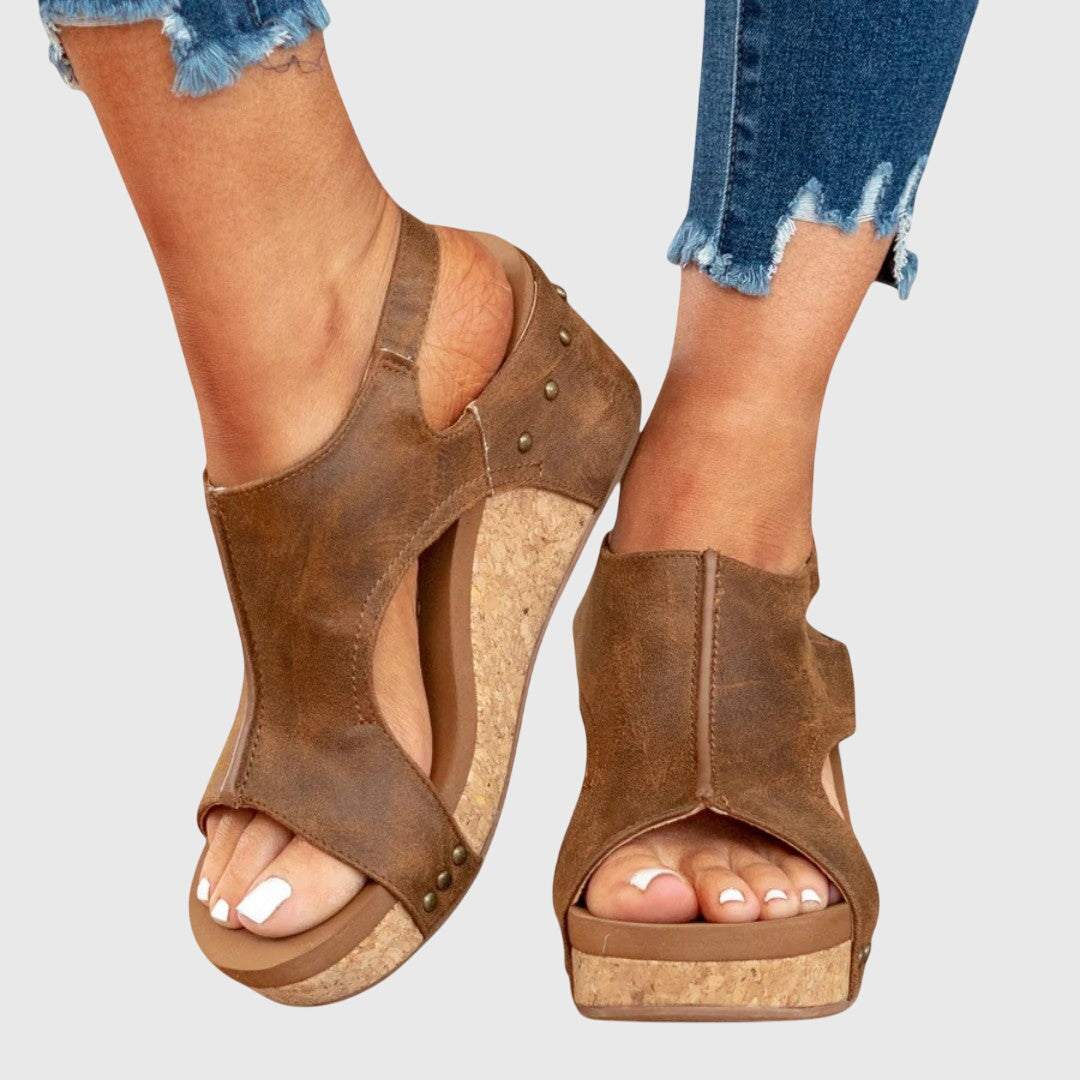 Sandalen Damen | Keilabsatz & Korkplattform
