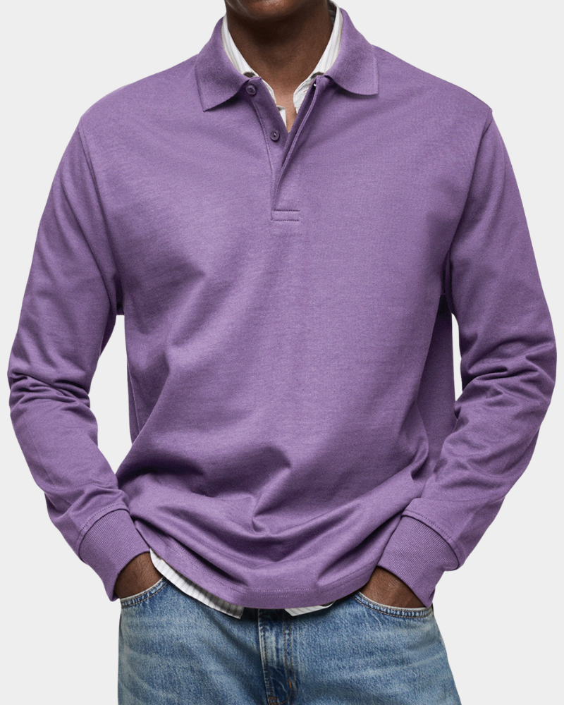 Polo Herren | Langarm mit Polokragen & Relaxed Fit