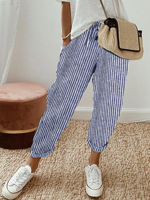 Sommerhose Damen | Kordelzug & Umschlagsaum
