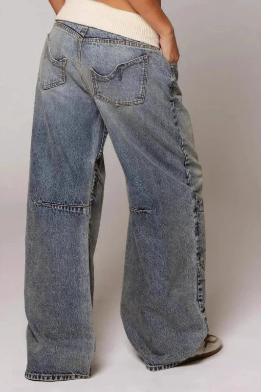 Amara - Baggyjeans Damen | Betonte Nahtlinien & Streetwear-Stil