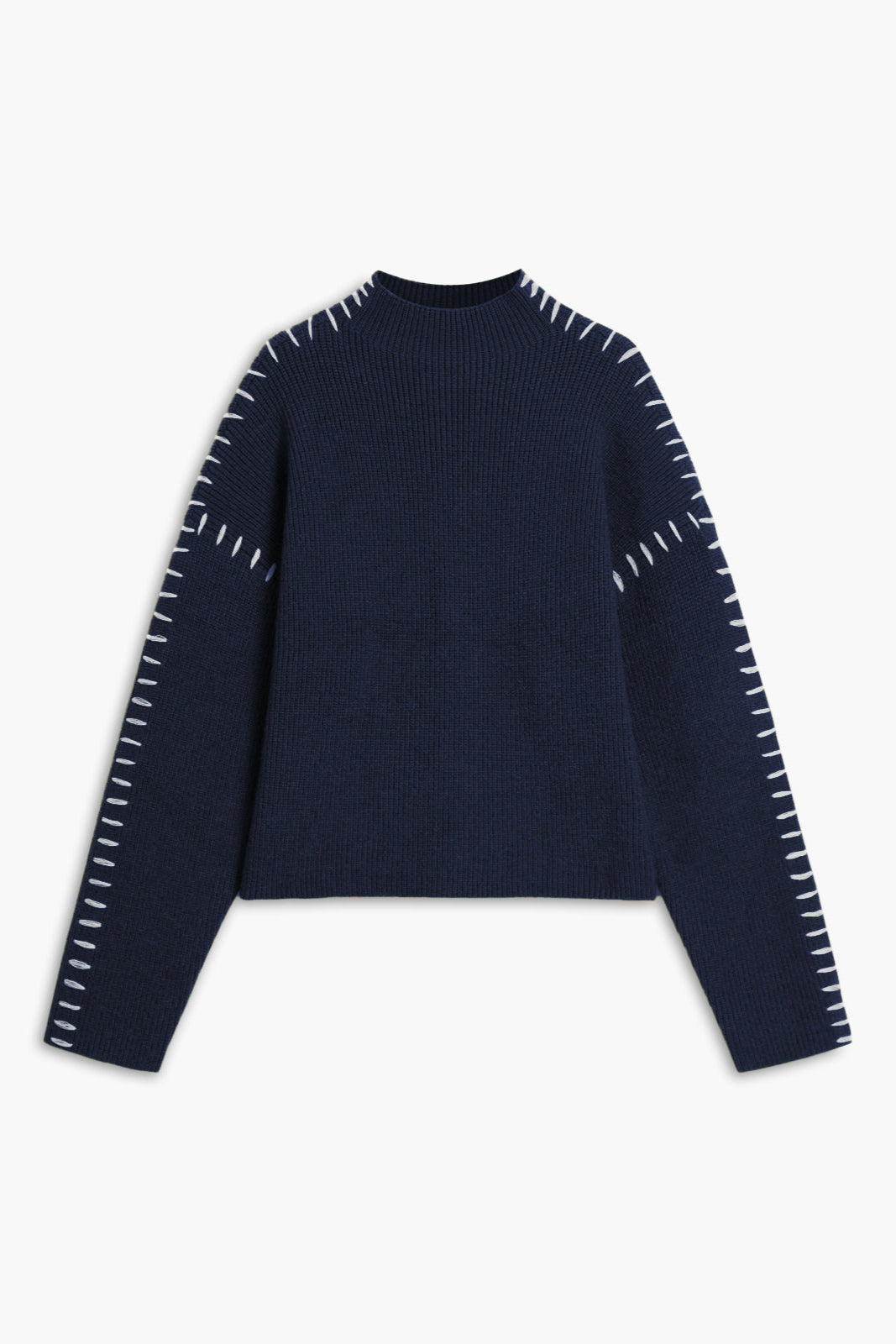 Damenstrickpullover | Oversize-Passform & Moderner Stehkragen