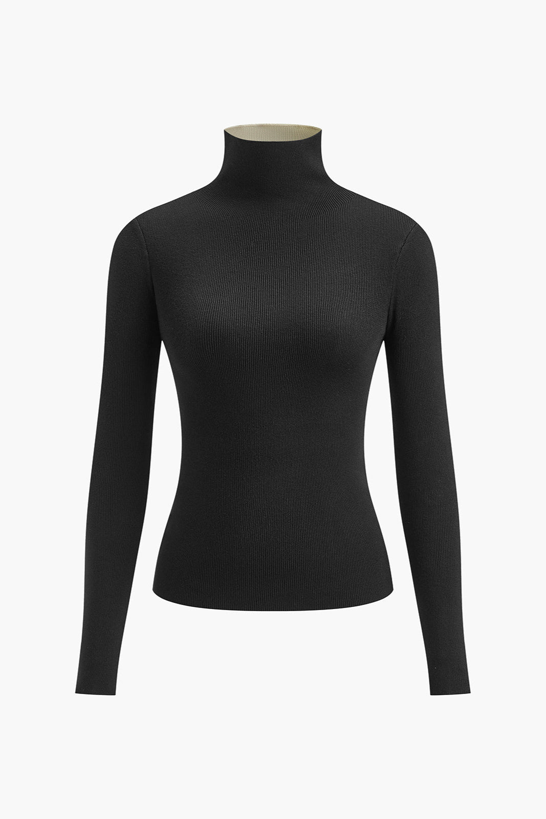 Damen Stricktop | Zweifarbige Linie & Minimalistischer Schnitt