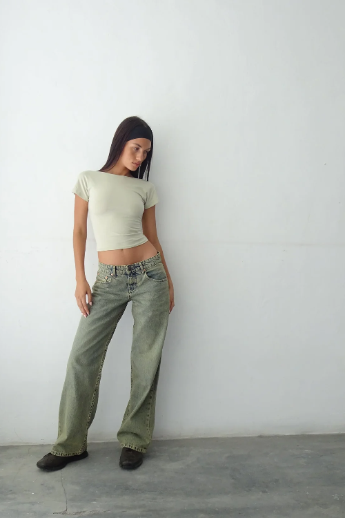Ceylana - Baggyjeans Damen | Low-Rise Fit & Weite Form