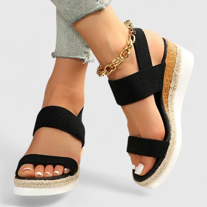 Sandalen Damen | Keilabsatz & Espadrille-Sohle