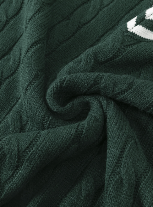 Rydan - Pullover Herren | V-Ausschnitt mit Zopfmuster