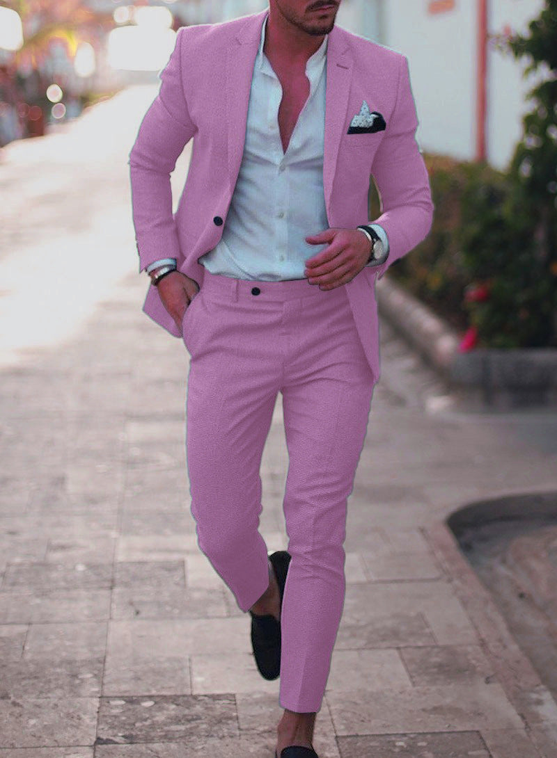Hochzeitsanzug Herren | Leinen Zweiteilig mit Slim Fit