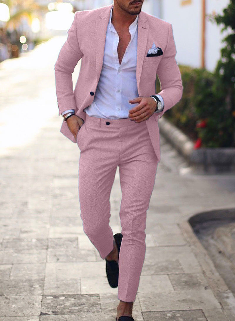 Hochzeitsanzug Herren | Leinen Zweiteilig mit Slim Fit