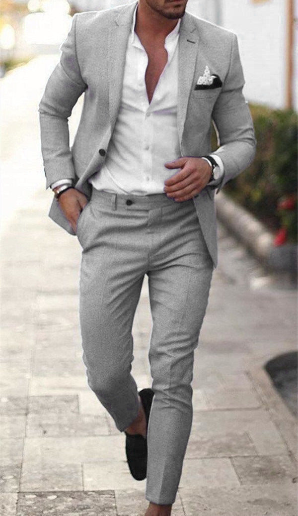 Hochzeitsanzug Herren | Leinen Zweiteilig mit Slim Fit