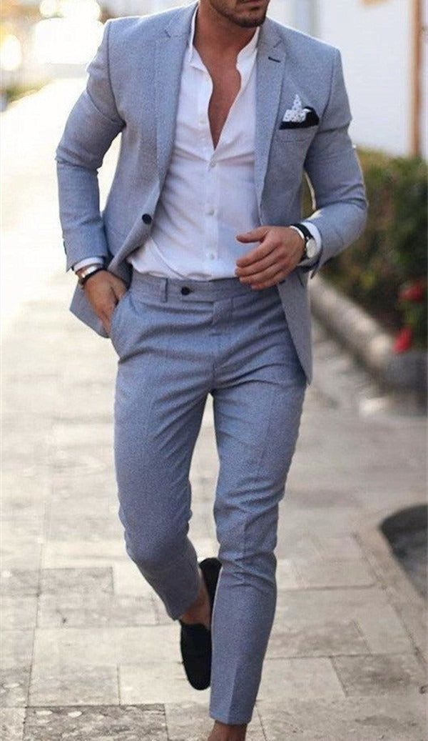 Hochzeitsanzug Herren | Leinen Zweiteilig mit Slim Fit