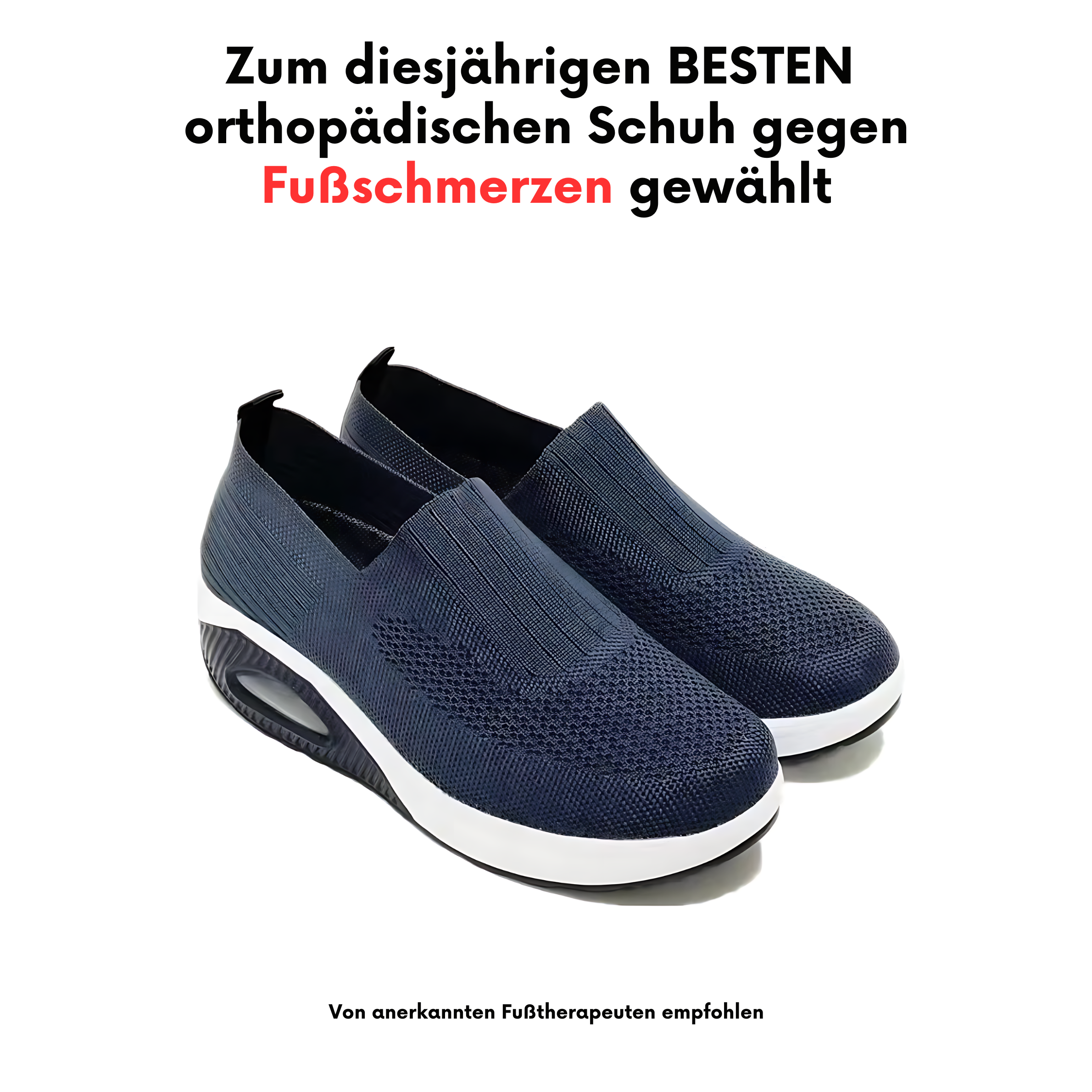 Sneaker Damen | Slip-on mit Luftkissen & Mesh-Obermaterial