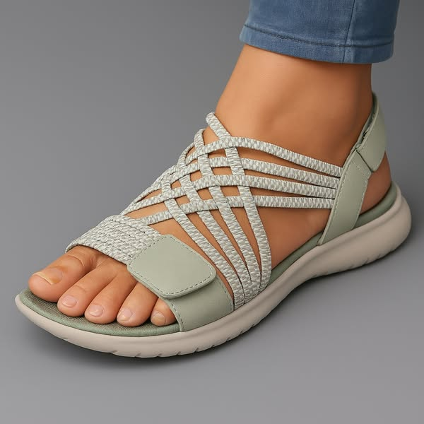 Sandalen Damen | Orthopädisch mit Kreuzriemen & Klettverschluss