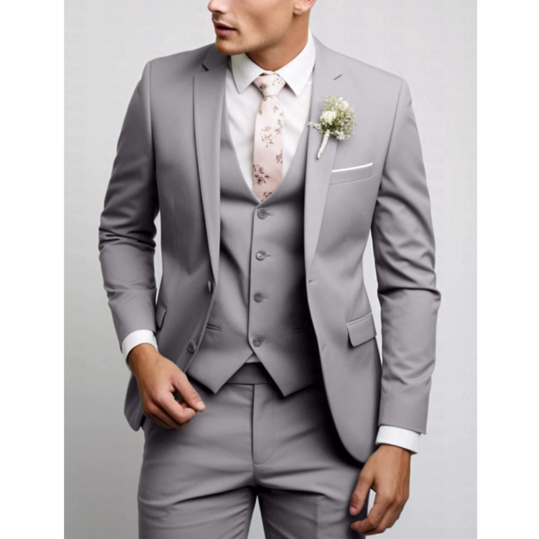 Hochzeitsanzug Herren | Dreiteilig mit Gilet & Slim Fit