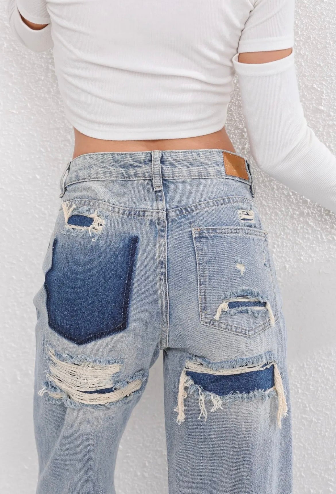 Damen Vintage Jeans | High-Waist Passform & Ripped Look