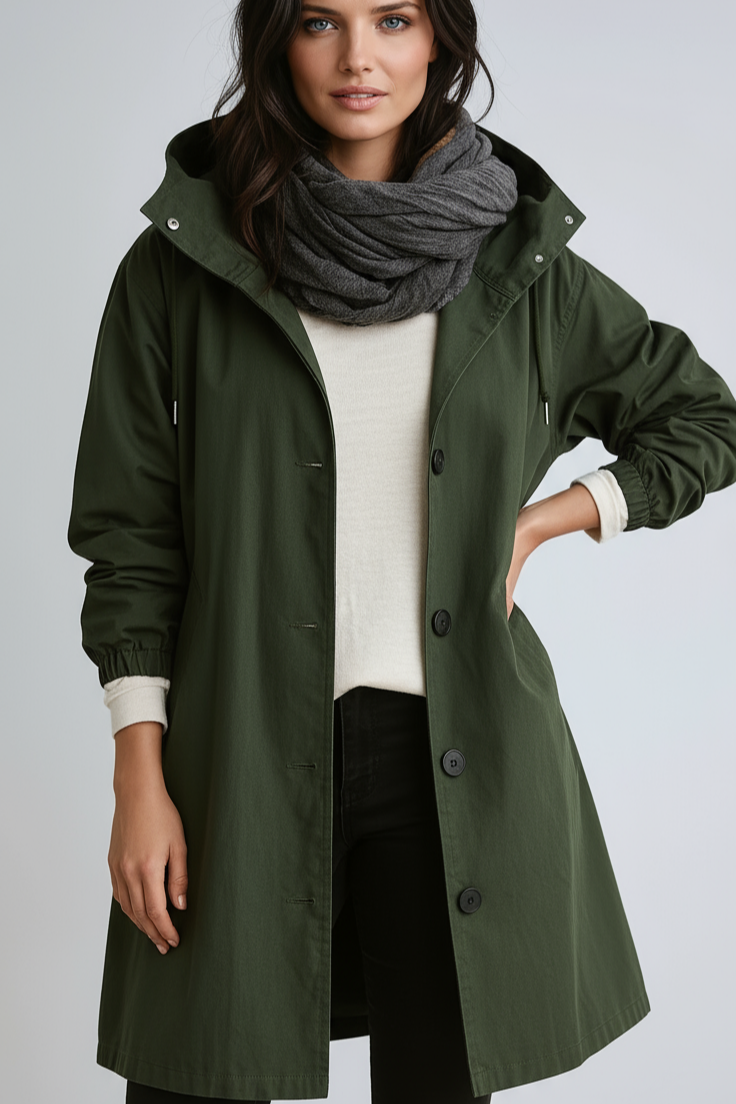 Damen Winter Trenchcoat | Langer Schnitt Mit Schlanke Linien