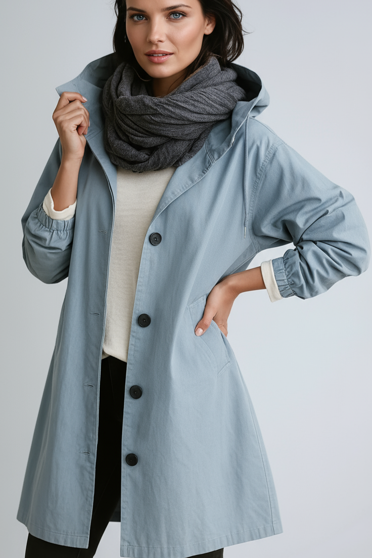 Damen Winter Trenchcoat | Langer Schnitt Mit Schlanke Linien