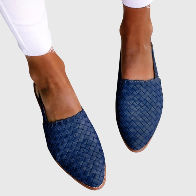 Loafer Damen | Flechtwerk & Slingback-Riemen
