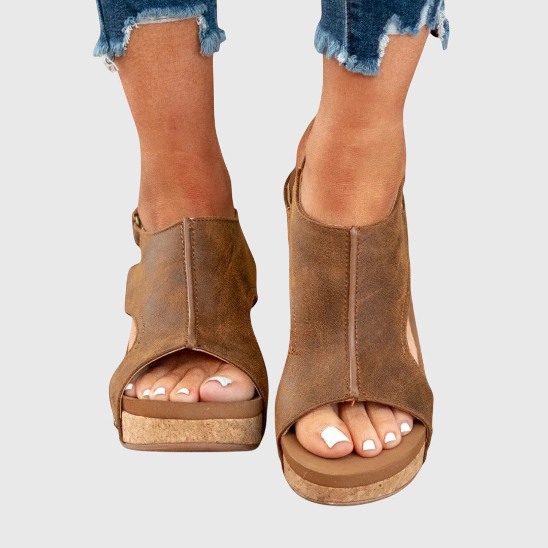 Sandalen Damen | Keilabsatz & Korkplattform