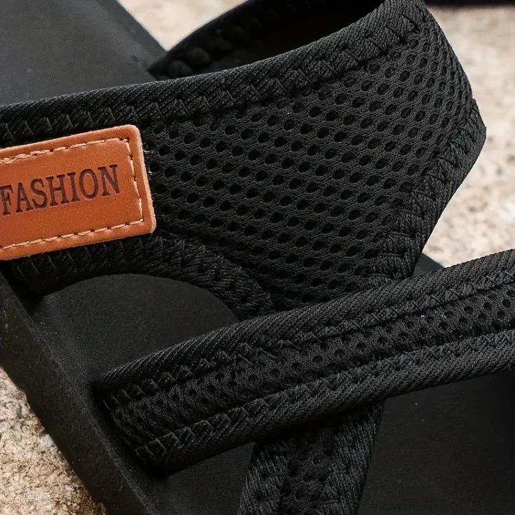 Sandalen Damen Pantoletten | Gekreuzten Mesh-Riemen