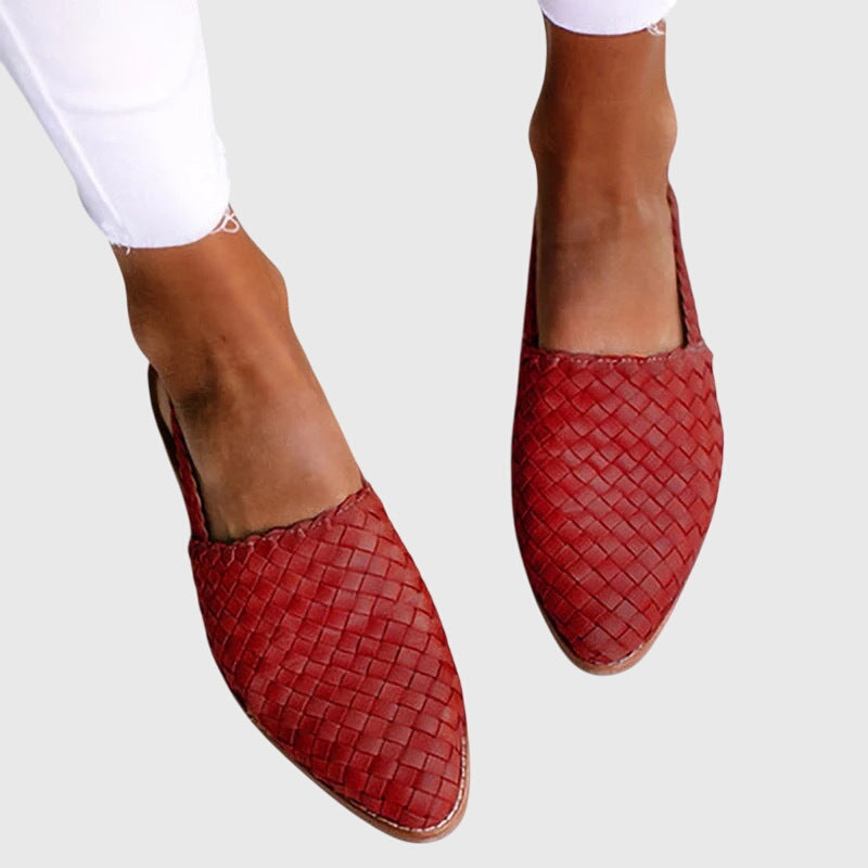 Loafer Damen | Flechtwerk & Slingback-Riemen