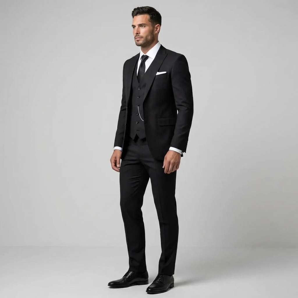 Anzug Herren | Dreiteilig mit Slim Fit & Gilet