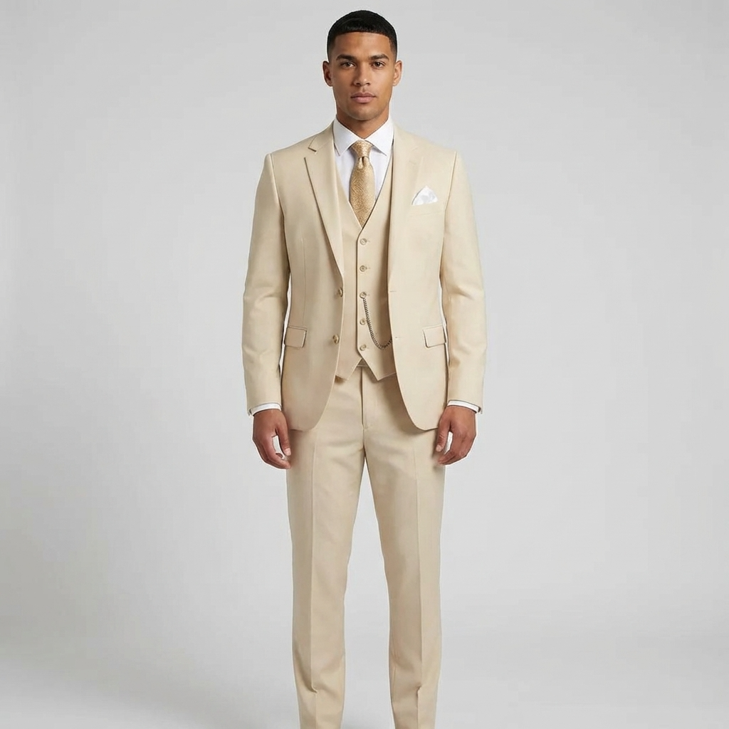 Anzug Herren | Dreiteilig mit Slim Fit & Gilet