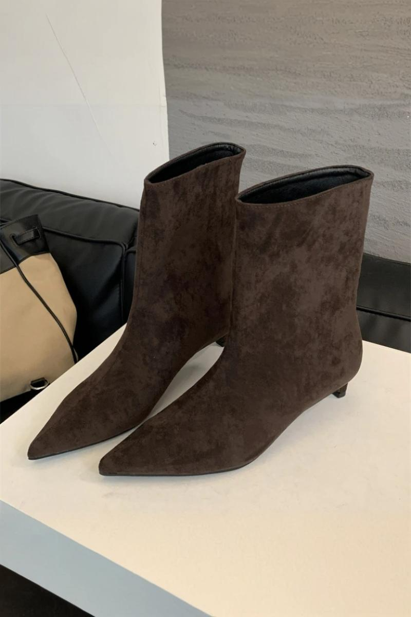 Vaelia - Stiefeleletten Damen | Spitz zulaufende Form & Niedriger Absatz