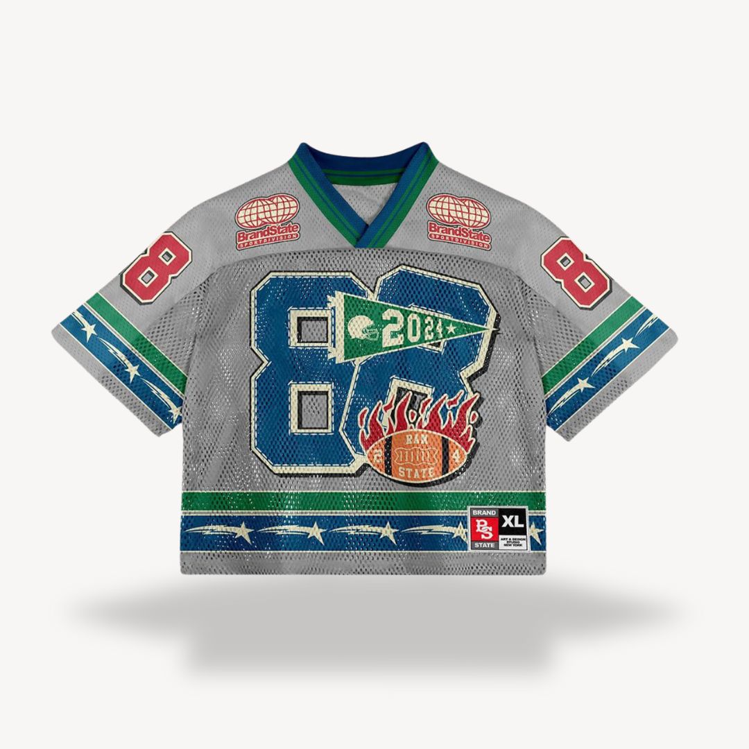 T-Shirt Herren | Oversized Football Jersey mit Sportprint