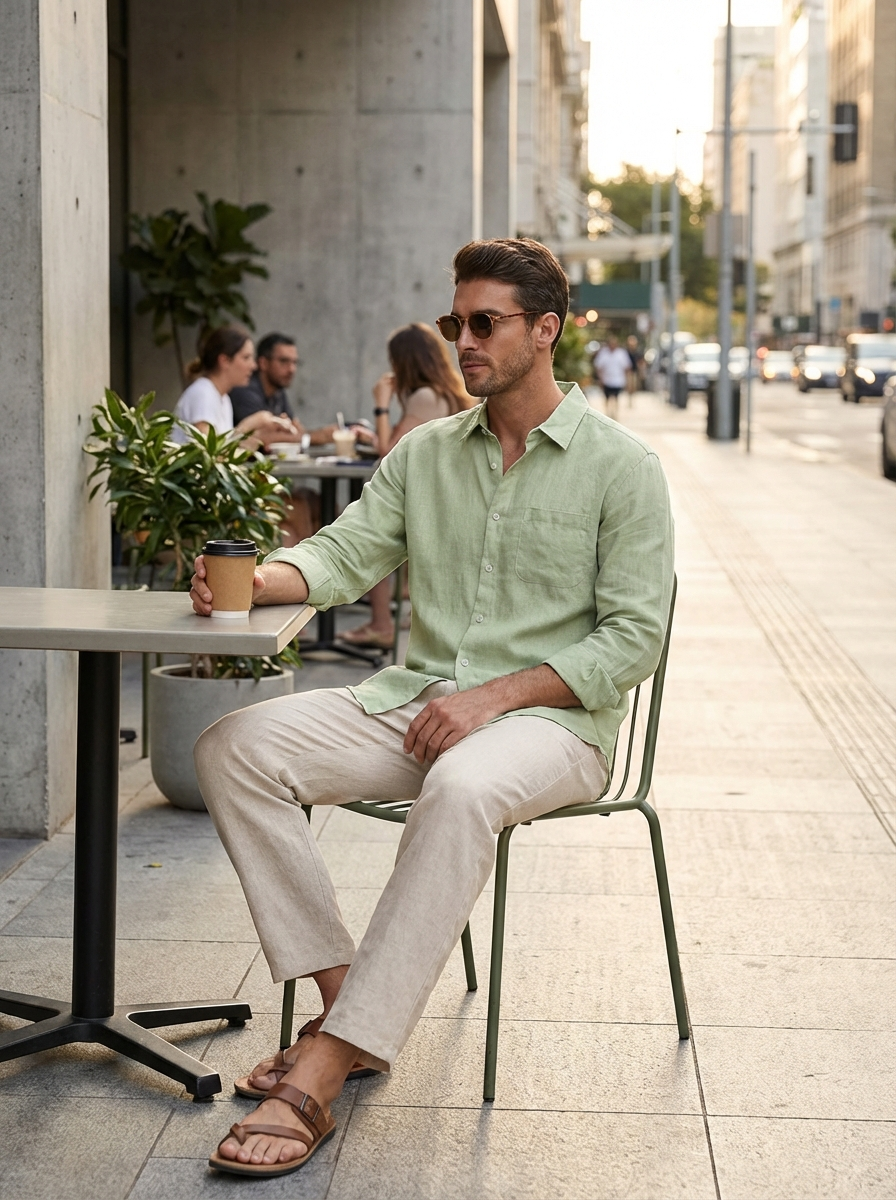 Herren Set Kragen Langen Ärmeln Schmaler Passform | Klassisch