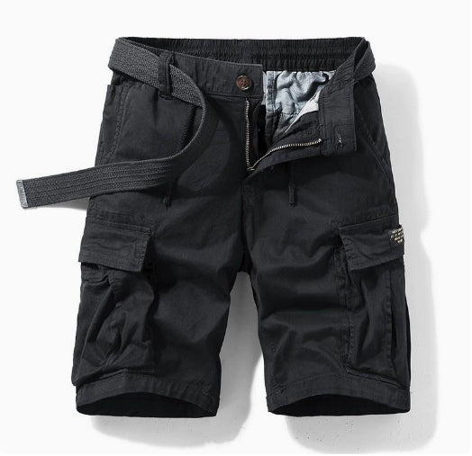 Herren Cargo Geradem Schnitt Kurze Hosen | Taschen