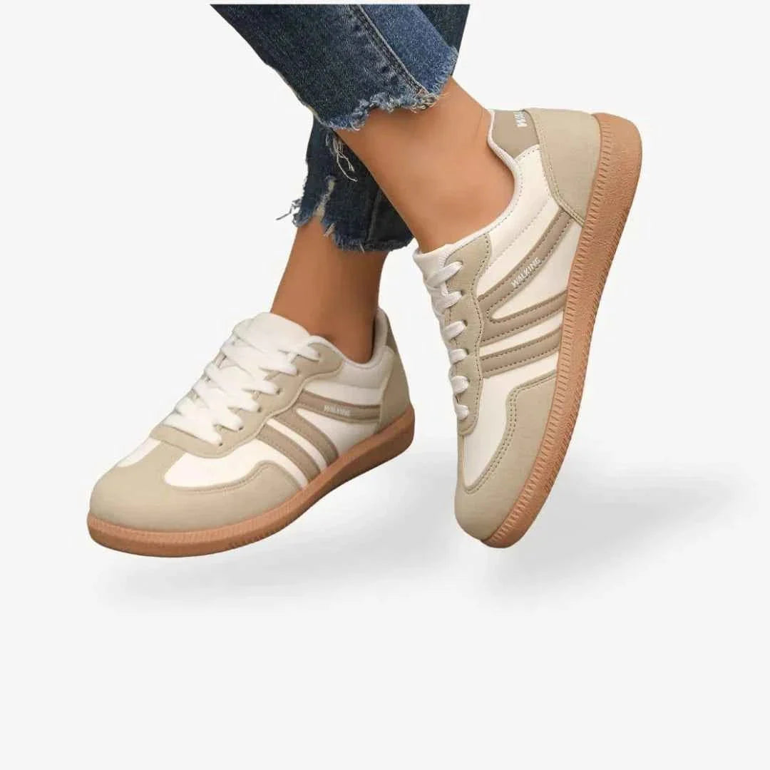 Sneaker Damen | Retro mit Kontrastpanelen & Gummisohle