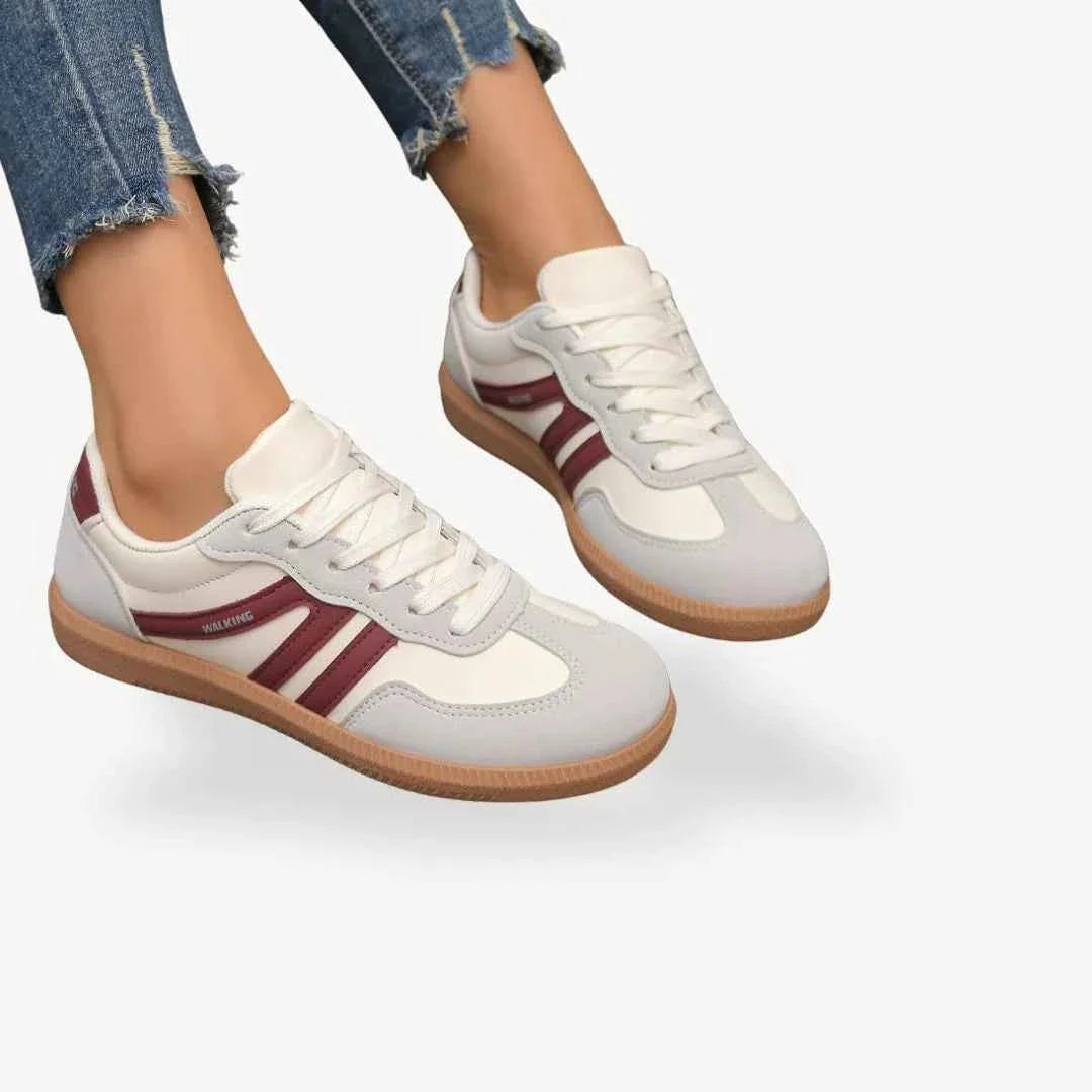 Sneaker Damen | Retro mit Kontrastpanelen & Gummisohle