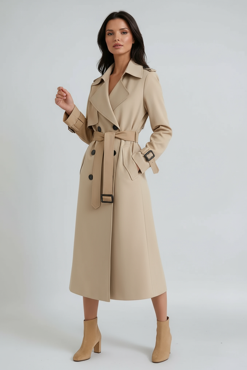 Chamora Trenchcoat | Dames Winterjas met Riem