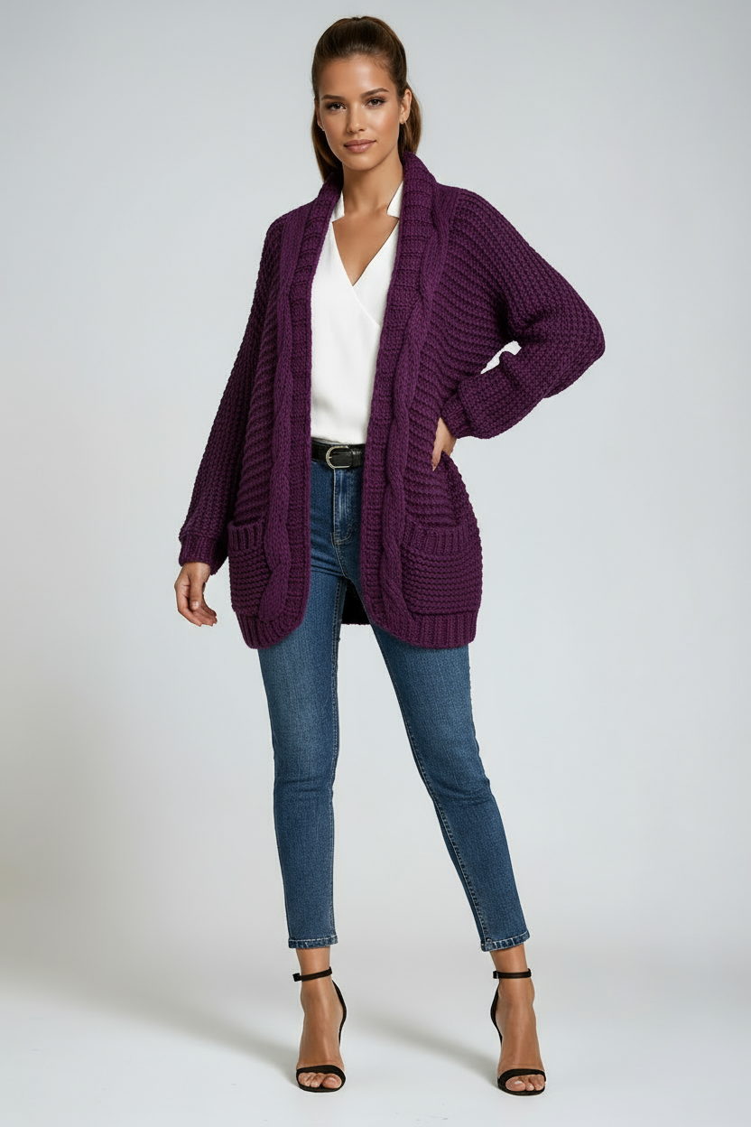 Strickcardigan Damen | Offenes Design Für Vielseitige Layering-Looks