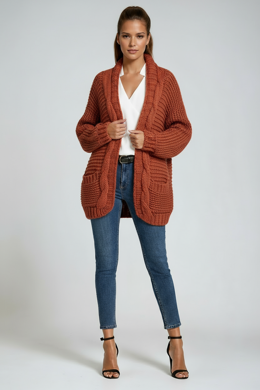 Strickcardigan Damen | Offenes Design Für Vielseitige Layering-Looks