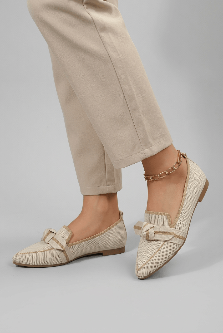 Loafer Damen | Knotendetail & spitzer Zehenpartie