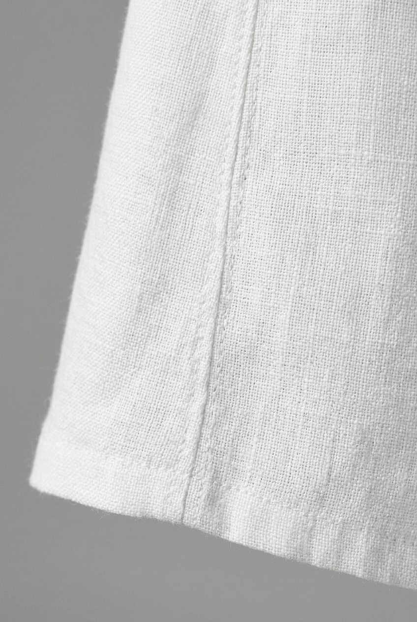Sommerkleid Damen | Maxi mit Leinenstruktur & 3/4-Arm