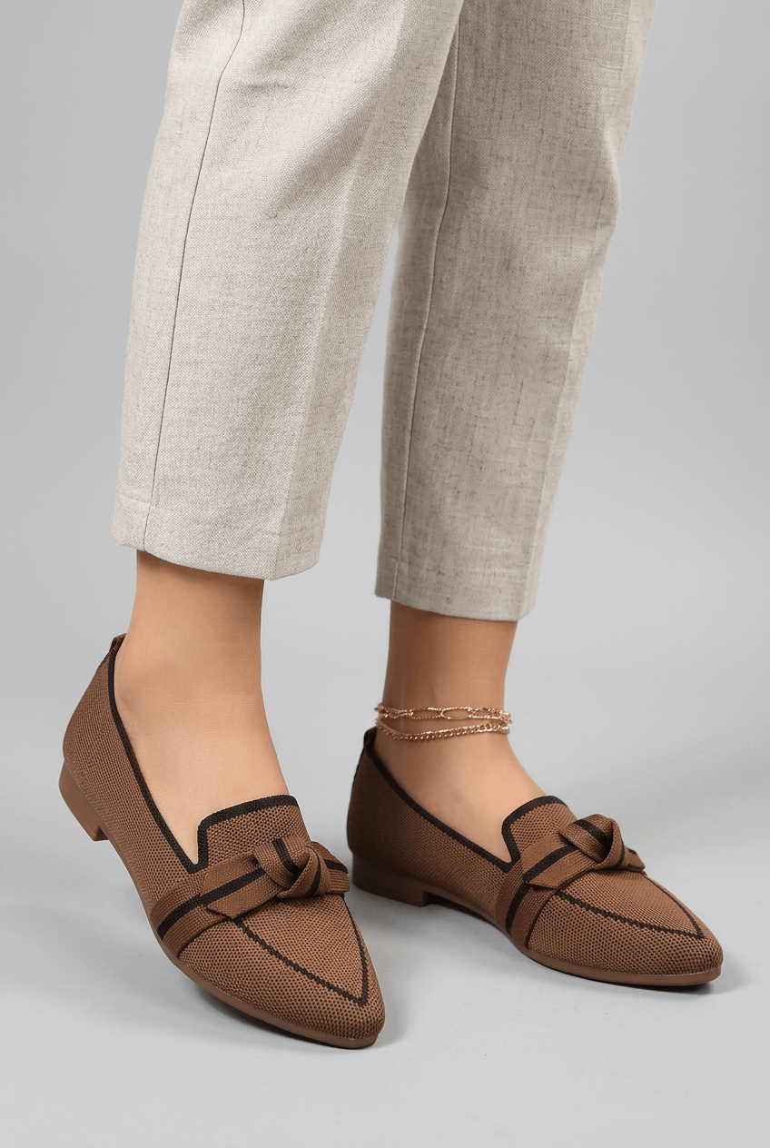 Loafer Damen | Knotendetail & spitzer Zehenpartie