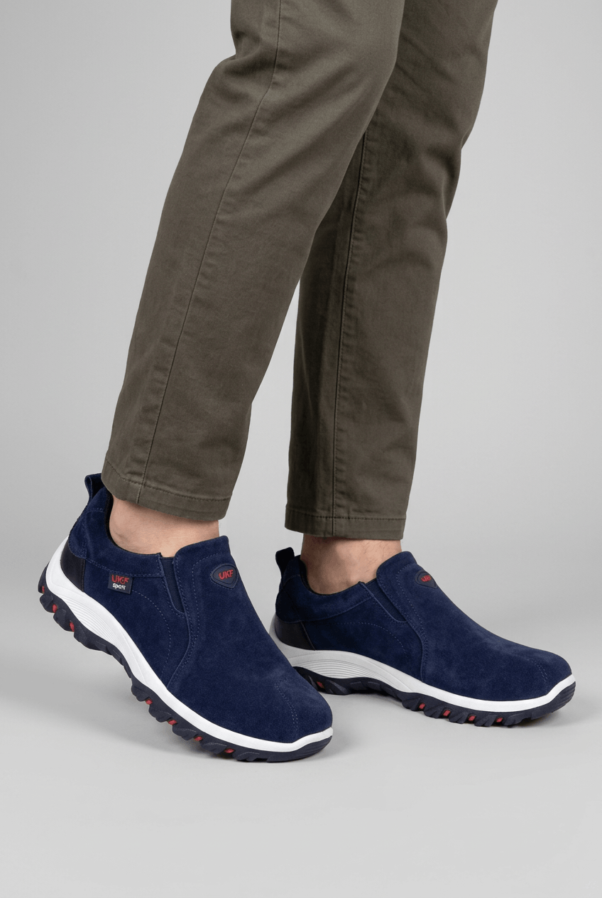 Sneaker Herren | Slip-on mit Wildleder-Look & Profilsohle