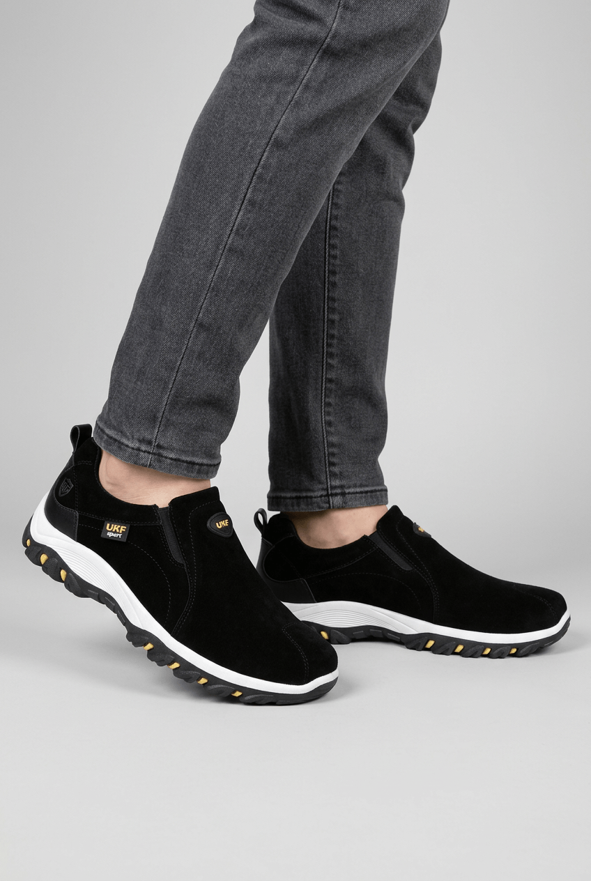 Sneaker Herren | Slip-on mit Wildleder-Look & Profilsohle
