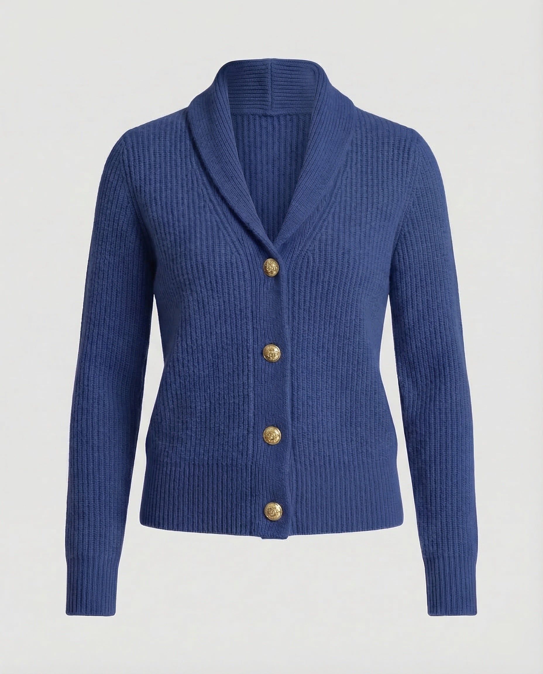 Cardigan Damen | Reverskragen & Rippenstrick