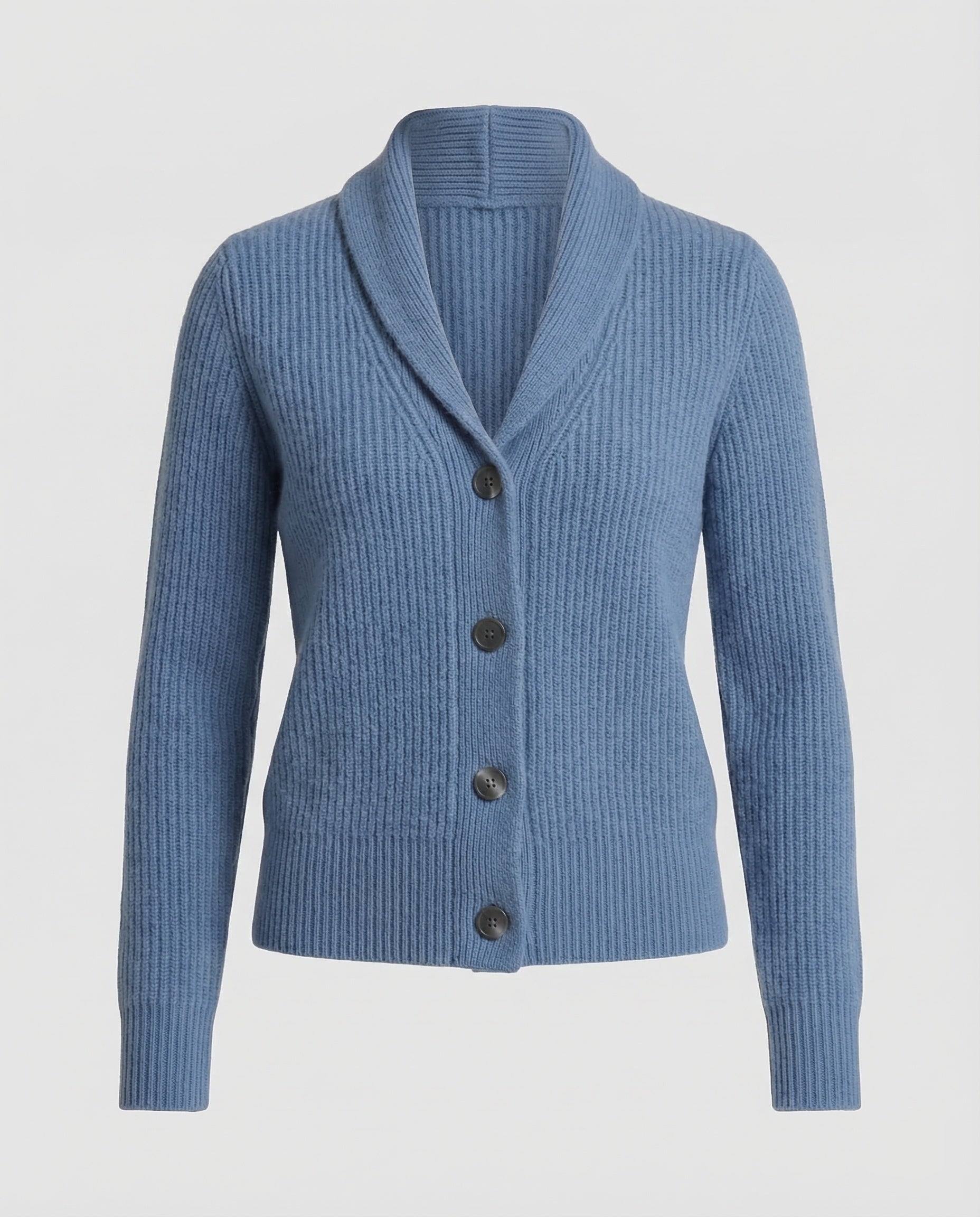 Cardigan Damen | Reverskragen & Rippenstrick
