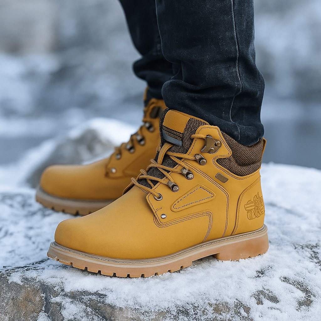 Winterschuhe Herren | Klassisches Retro-Design mit Trittfeste Sohle