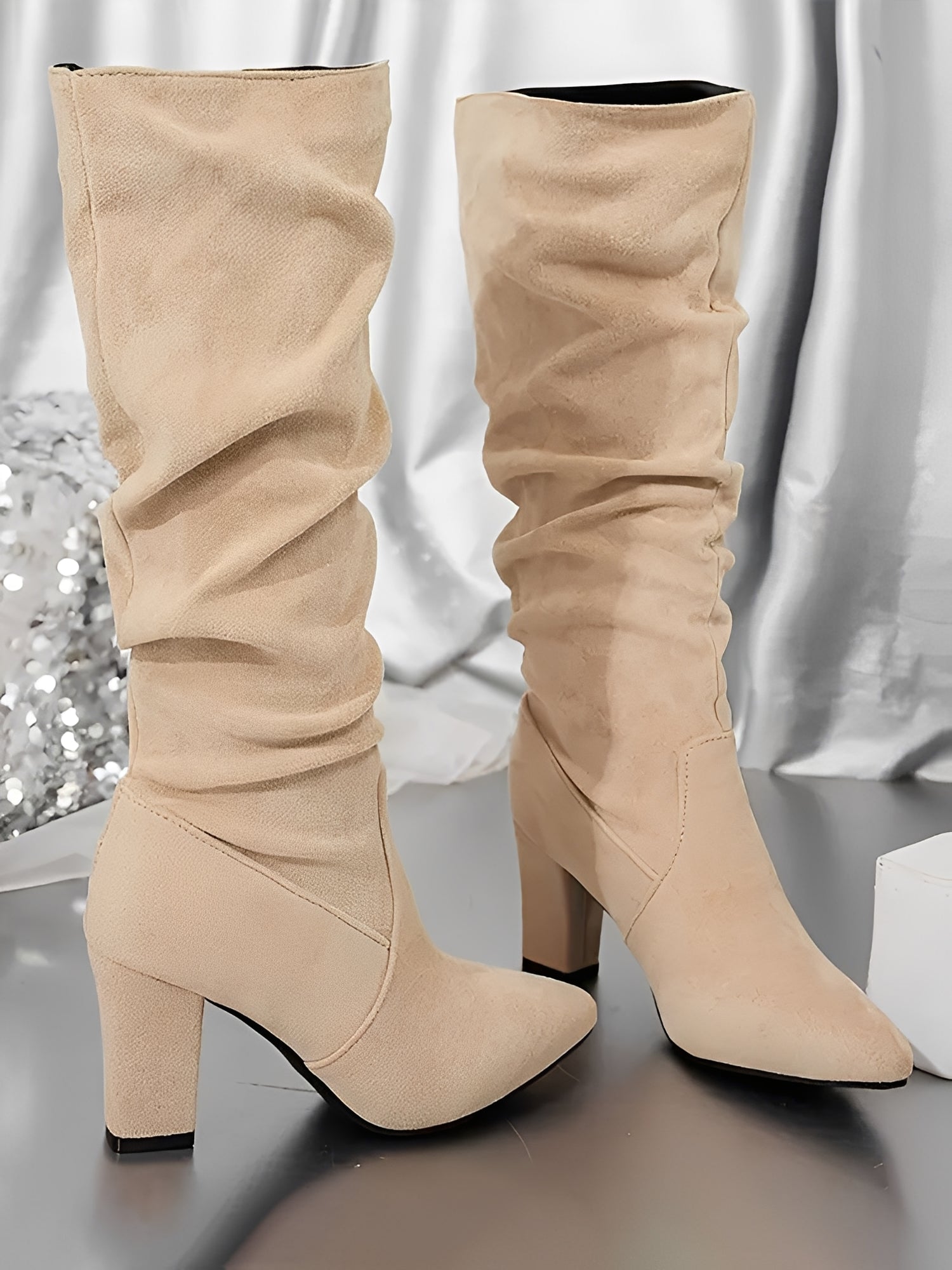 Aria | Hoge Suede Laarzen Dames